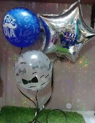 Globos En Helio Feliz Dia Del Padre