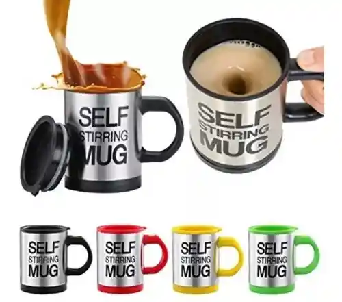 Vaso Mug Mezclador Eléctrico Portátil Pocillo Acero Vajilla