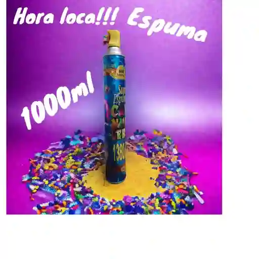 Espuma Artificial Carnaval Nieve Fiestas Navidad Hora Loca 1000ml