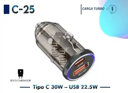 Cargador Para Carro C-25 30w