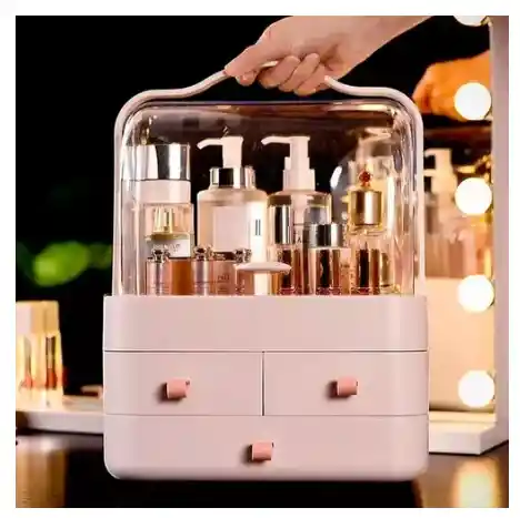 Caja Cosmetiquera Organizador Maquillaje Portatil 3 Cajones