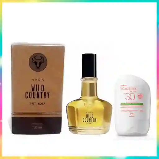 Wild Country Perfume Para Hombre Y Protector Solar Facial Natura 30ml