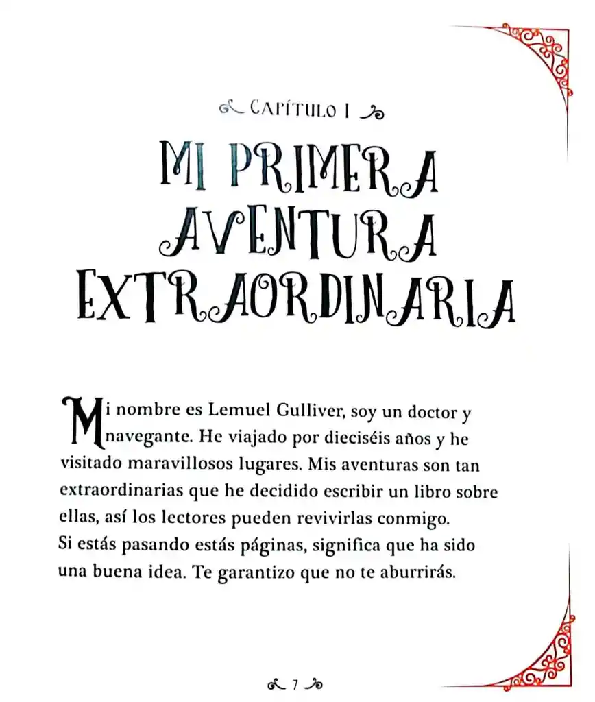 Libro Infantil Las Aventuras De Gulliver Ilustrado Niños