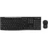 Combo De Teclado Y Ratón Inalámbricos Logitech Mk270, Negro