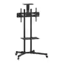 Soporte Para Tv Pedestal Móvil Con Ruedas Para Tv 32 A 70'' Color Negro