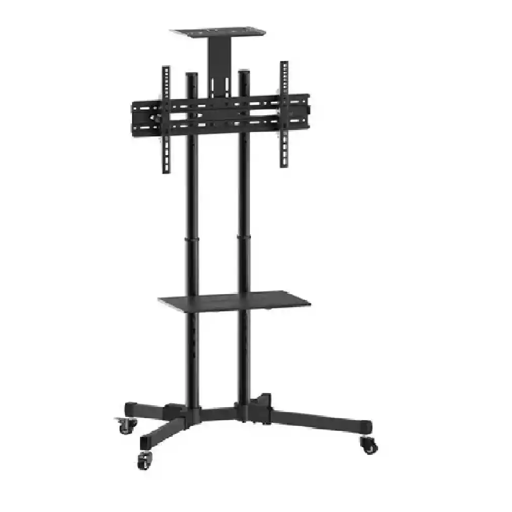 Soporte Para Tv Pedestal Móvil Con Ruedas Para Tv 32 A 70'' Color Negro