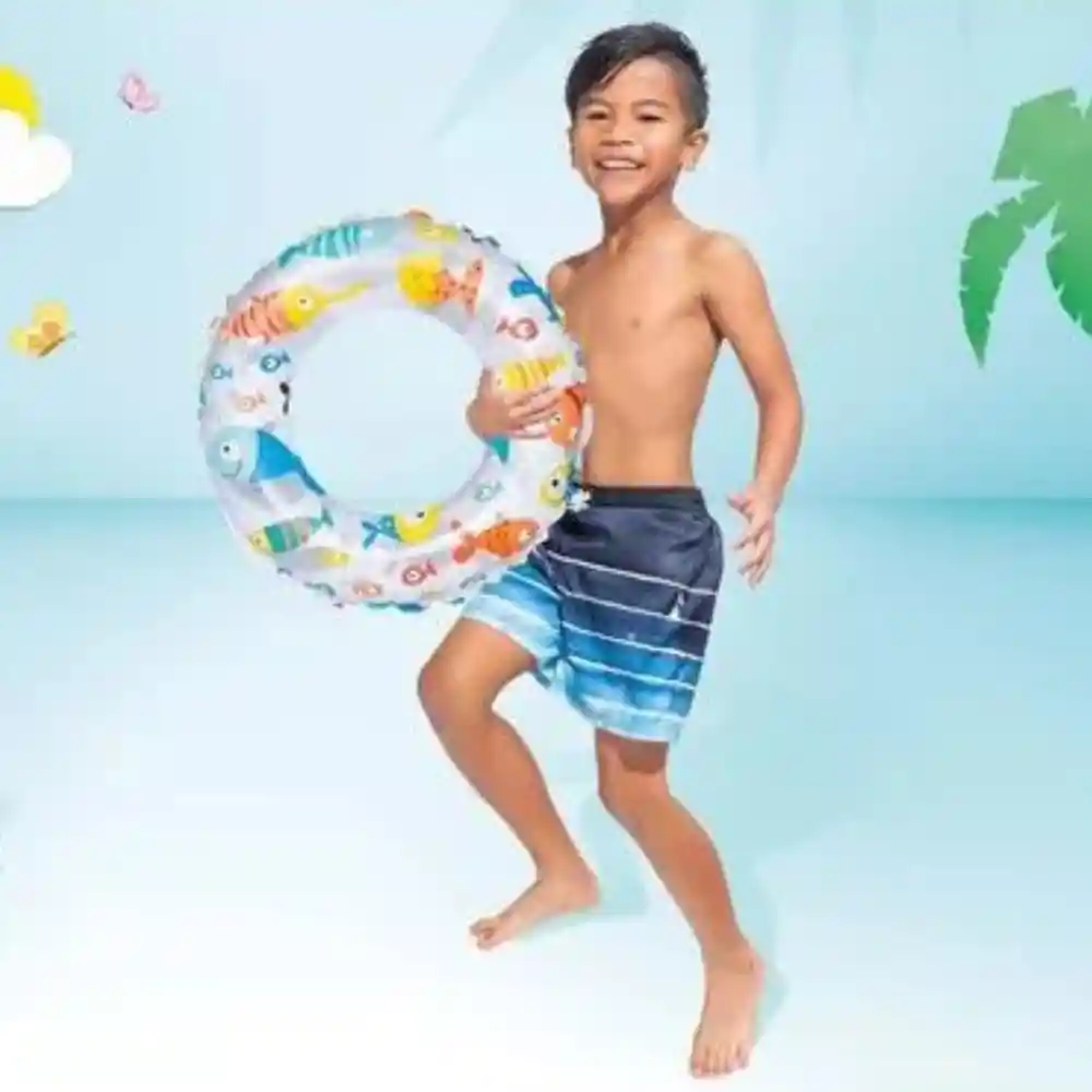 Flotador Inflable Tropical Niños Piscina Playa Intex Swim