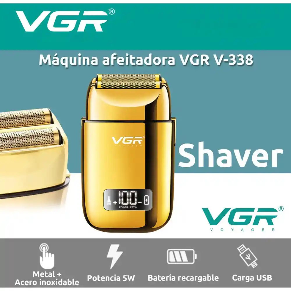 Maquina De Afeitar Shaver Rasuradora Vgr V-338