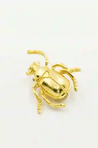 Prendedor Dorado Escarabajo