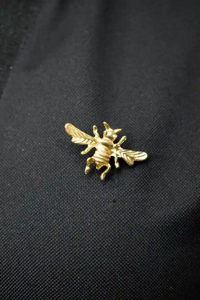 Prendedor Dorado Mosca
