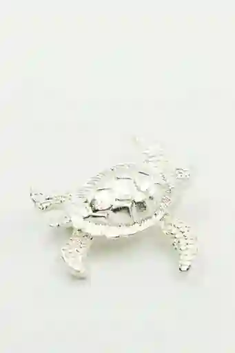 Prendedor Plateado Tortuga