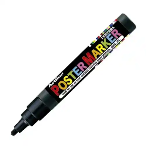 Poster Marker Marcador De Vinilo - Negro, 4mm