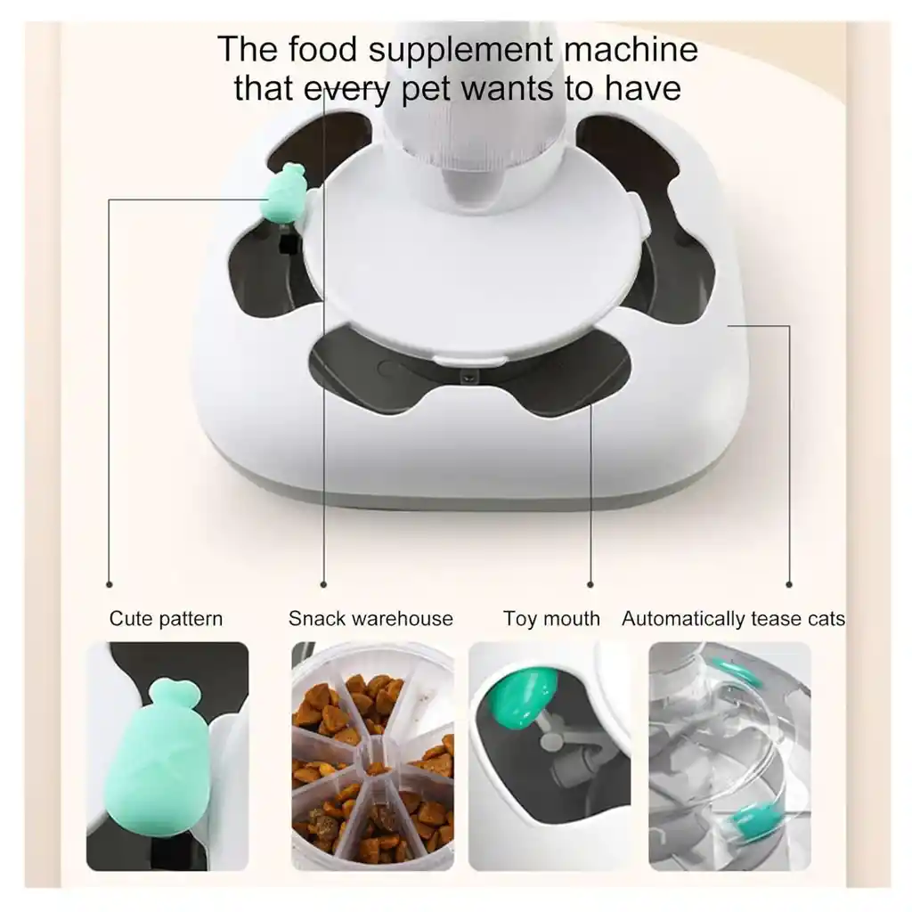 Dispensador De Comida Para Mascotas, Alimentador Automático