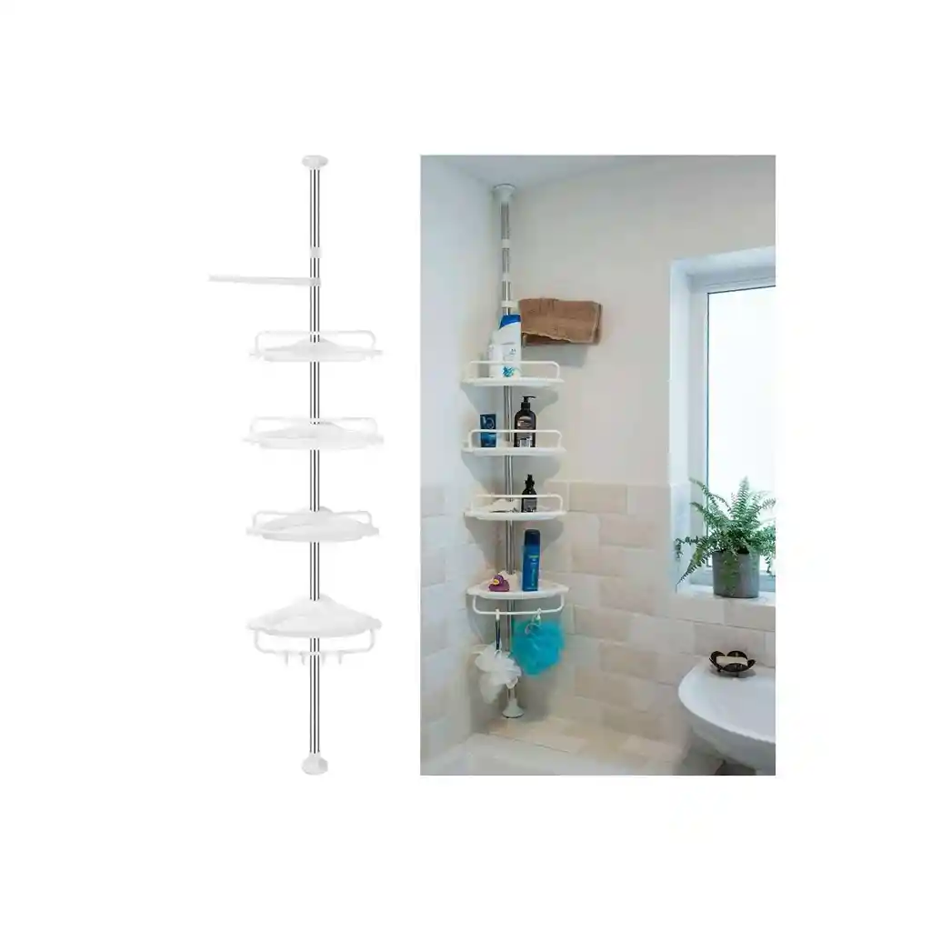 Organizador Esquinero Para Baño Ajustable 260cm