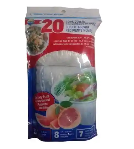 Cubiertas Para Recipiente Hondo X 20 Unidades