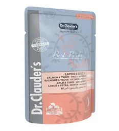 Pouche Dr Clauders Lachs Forelle (salmon Y Trucha De Gelatina) Para Gatos Adultos X100gr