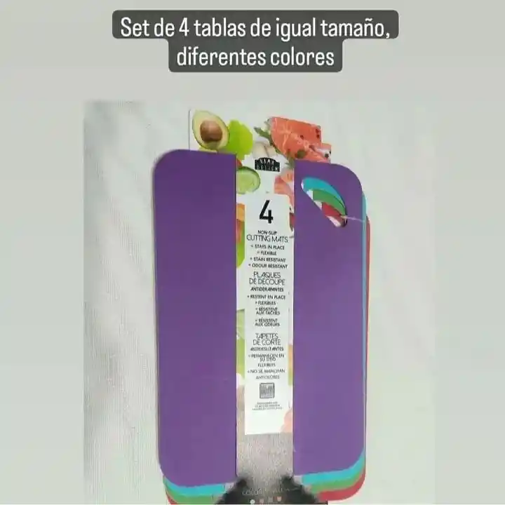 Set De 4 Tapetes De Corte Antideslizantes