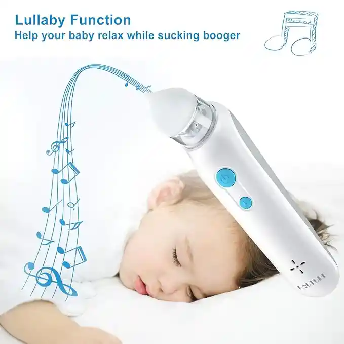 Aspirador Nasal Blanco Eléctrico, Saca Moquitos De Bebé, Suave, Multifunción