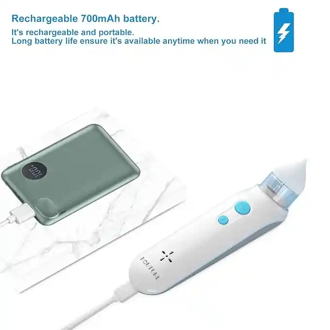 Aspirador Nasal Blanco Eléctrico, Saca Moquitos De Bebé, Suave, Multifunción