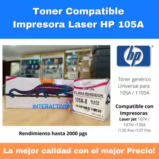 Toner 105a-x Con Chip Línea Premium Np