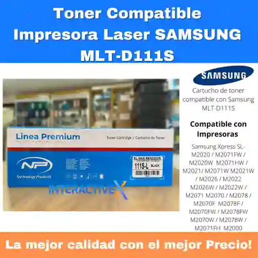 Toner 111s-l De Alto Rendimiento Para Impresoras Samsung