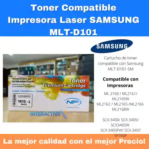 Cartucho Toner Samsung D101 / Impresora Samsung