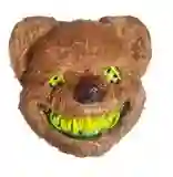Mascara Oso De Peluche Sangriento - Verde