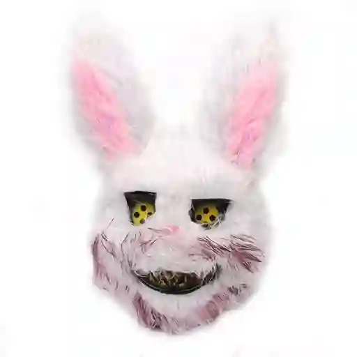 Mascara Conejo De Peluche Sangriento - Naranja