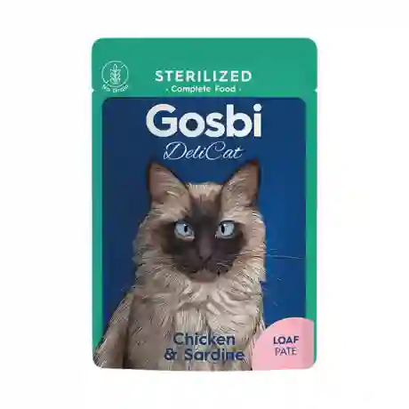 Gosbi Delicat Adulto Sterilized Chicken Sardines X 70 Gr