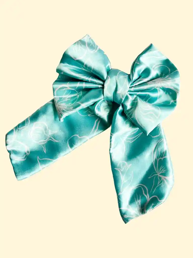 Gancho Coquette Verde Menta En Satin Ref 749