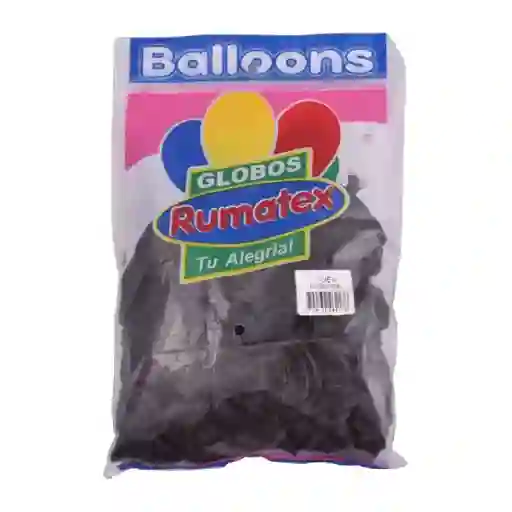 Bomba Globo Negro Metal Rumatex X12