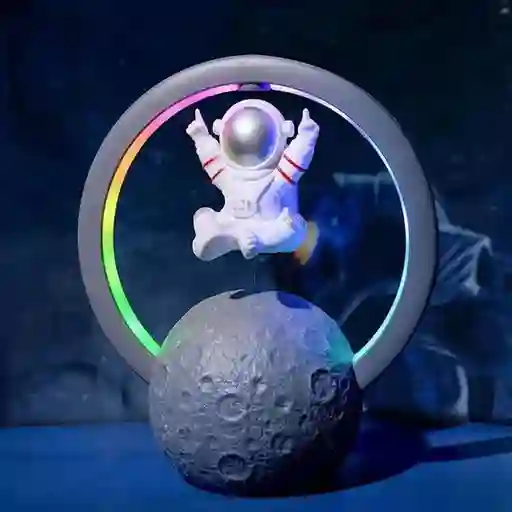 Lámpara Parlante Bluetooth Astronauta Flotante Rgb Suspension Inalámbrico