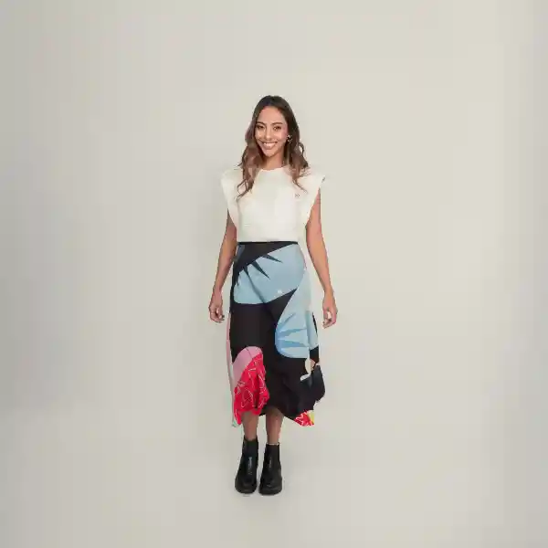 M / Camiseta Bolsillos - Marfil