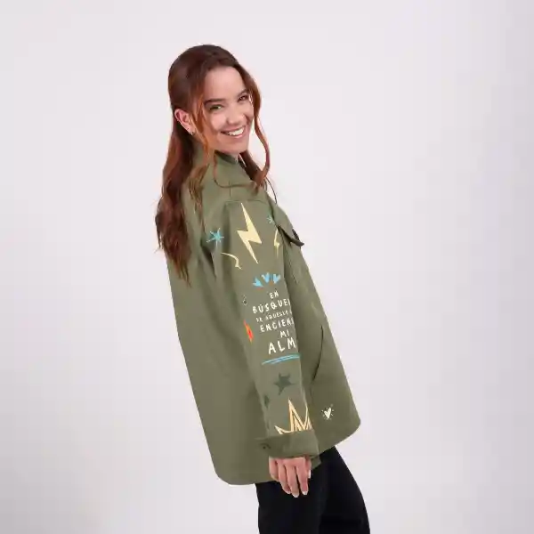 S / Chaqueta Fuego - Verde Militar