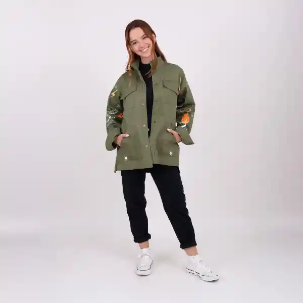 S / Chaqueta Fuego - Verde Militar