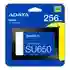 Disco Solido Ssd Adata 256gb Su650 520/450mbps 3d Nand 2.5 Color Negro