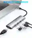 Hub Usb C A Hdmi Red Ethernet Rj45 Usb 3.0 Sd Micro Sd