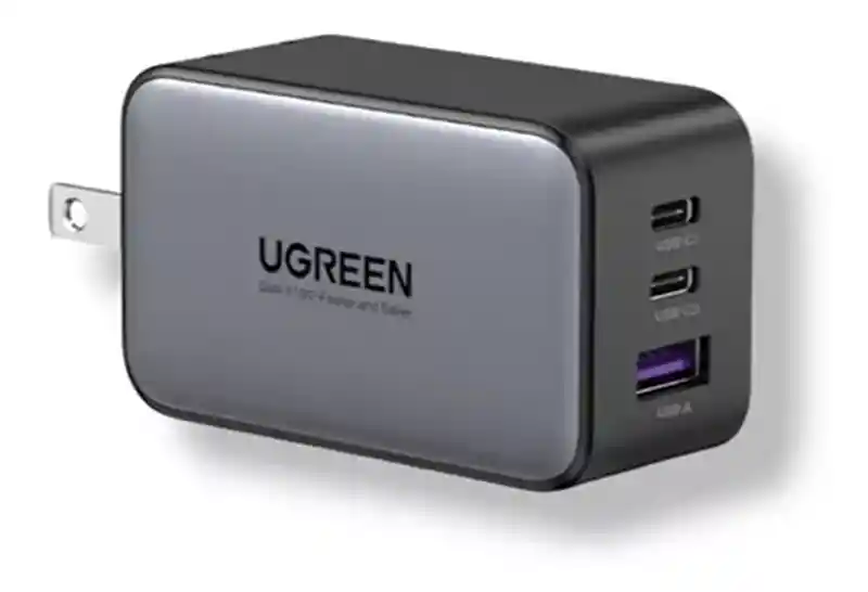 Cargador Ugreen 65w Pd Usb-cx3 Usb-a Carga Rápida Qc 4.0 3.0
