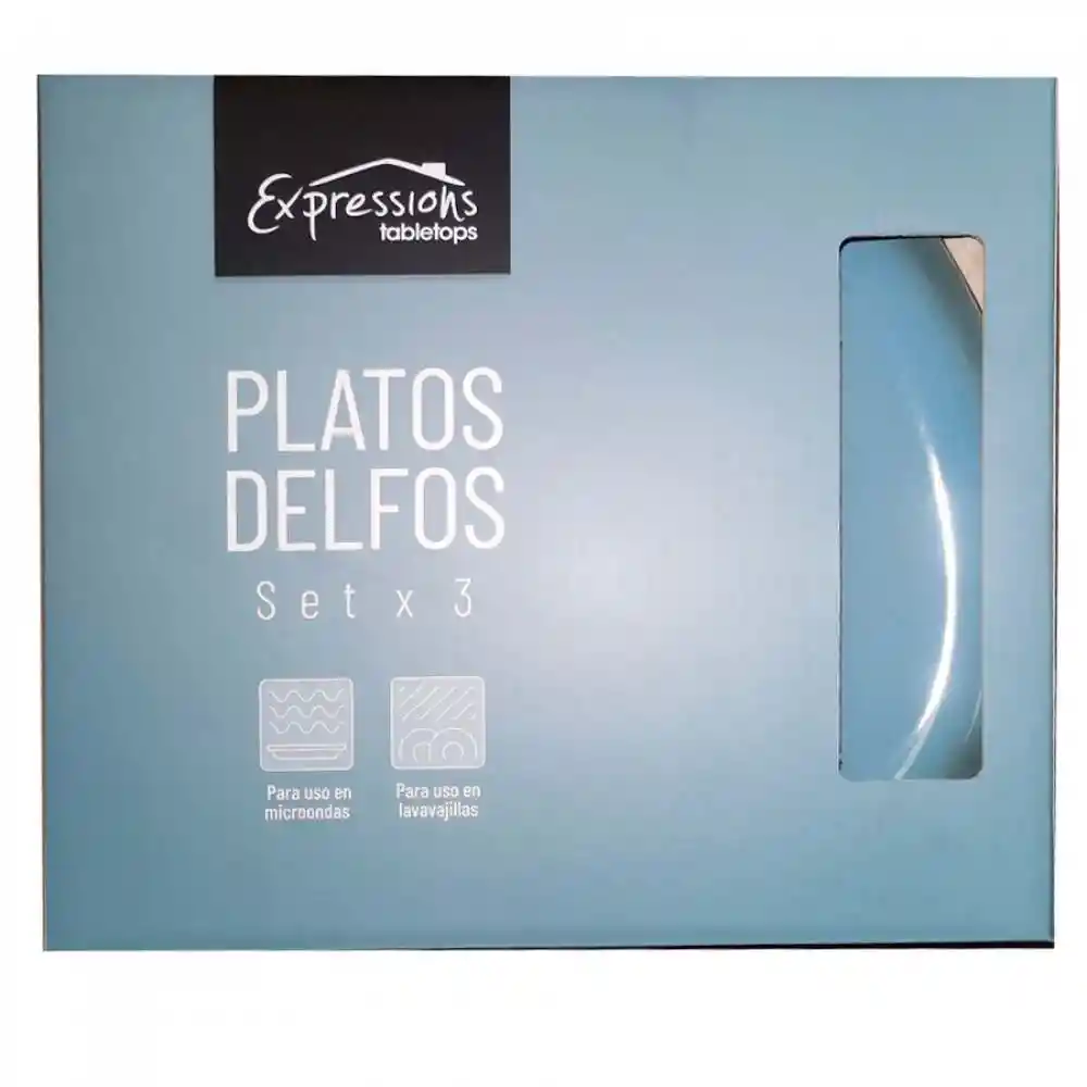 Plato Expressions Set X3 27 Cm Triangulo