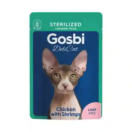 Gosbi Delicat Adulto Sterilized Chicken With Shrimps X 70 Gr