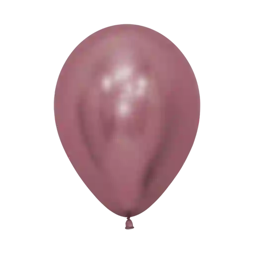 Bomba Globo Biodegradable De Latex Cromada Rosada R12 (30cm)