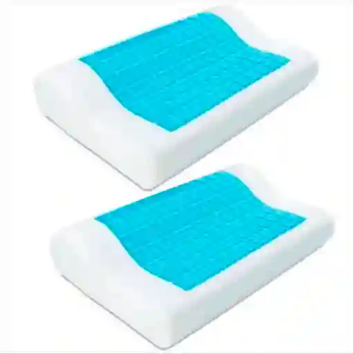 Almohada De Gel Ortopédica Memory Pillow Refrescante X 2 Uni