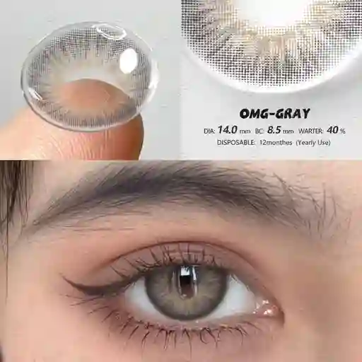 Lentes De Contacto Omg Gray