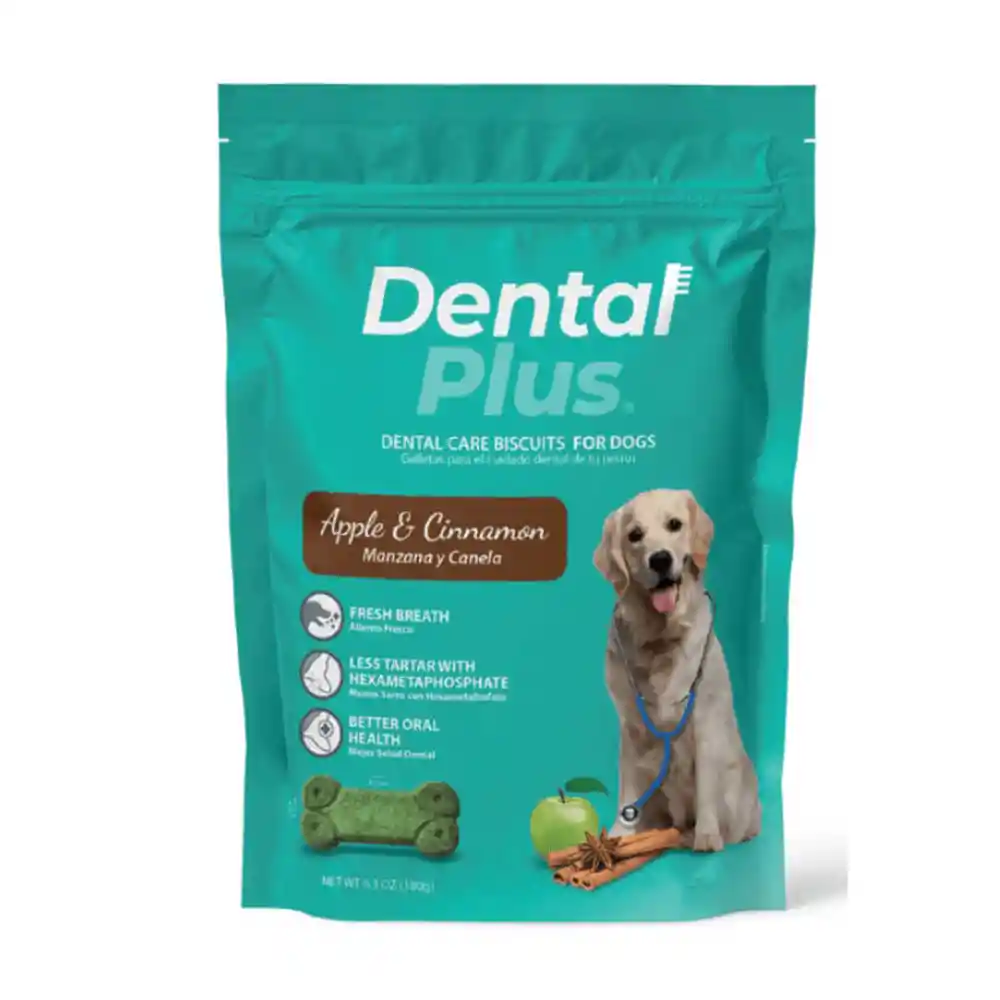 Snack Para Perro Dental Plus Manzana 180g