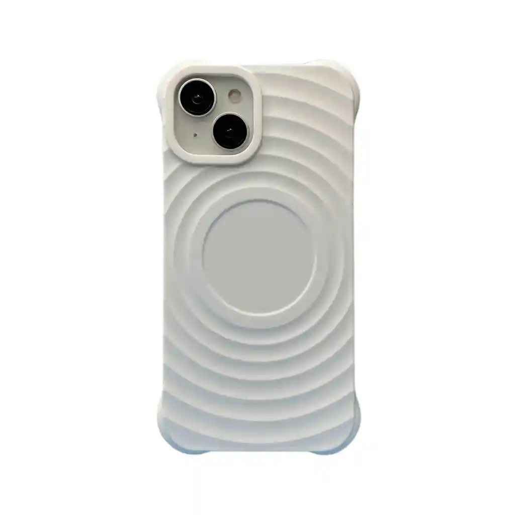 Estuche Magasfe Iphone 15 Silicone Essentials Blanco