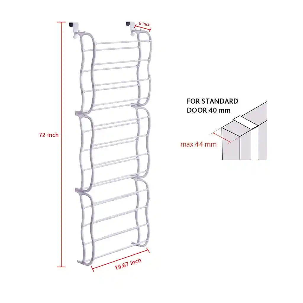 Organizador Zapatos Puerta 36 Pares Resistente Zapatero