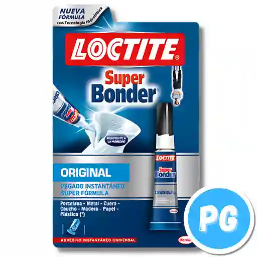 Pegante Super Bonder 3 Gramos Instantaneo Uso Para Porcelana, Metal, Cuero, Caucho, Madera, Papel Y Plastico