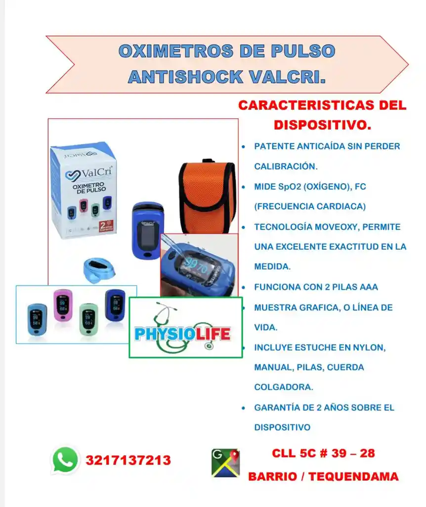 Oximetro De Pulso Antishock