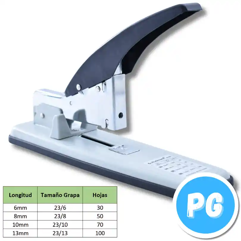 Cosedora Industrial Penmax De Hasta 100 Hojas Referencia Pmc 939