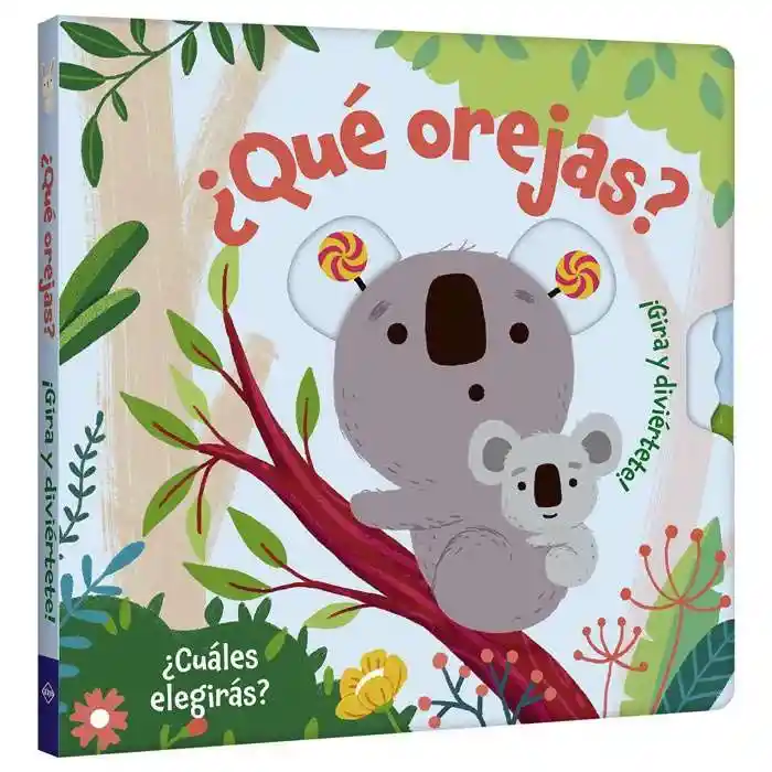 Libro Interactivo ¿qué Orejas? Con Páginas Giratorias Niños